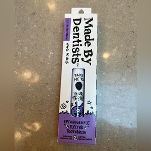 Kids Rechargeable Electric Toothbrush w cute purple aliens 👽 Make brushing fun!